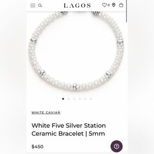 LAGOS White Caviar Silver Bracelet